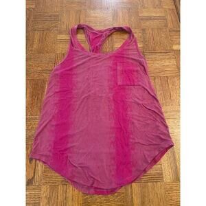 Lululemon Burn out racerback tank pink Small